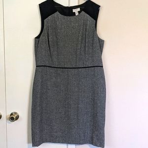 Loft grey sheath dress